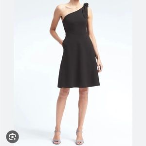 Banana republic one shoulder dress